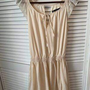 Zara Cream Backless Dress
